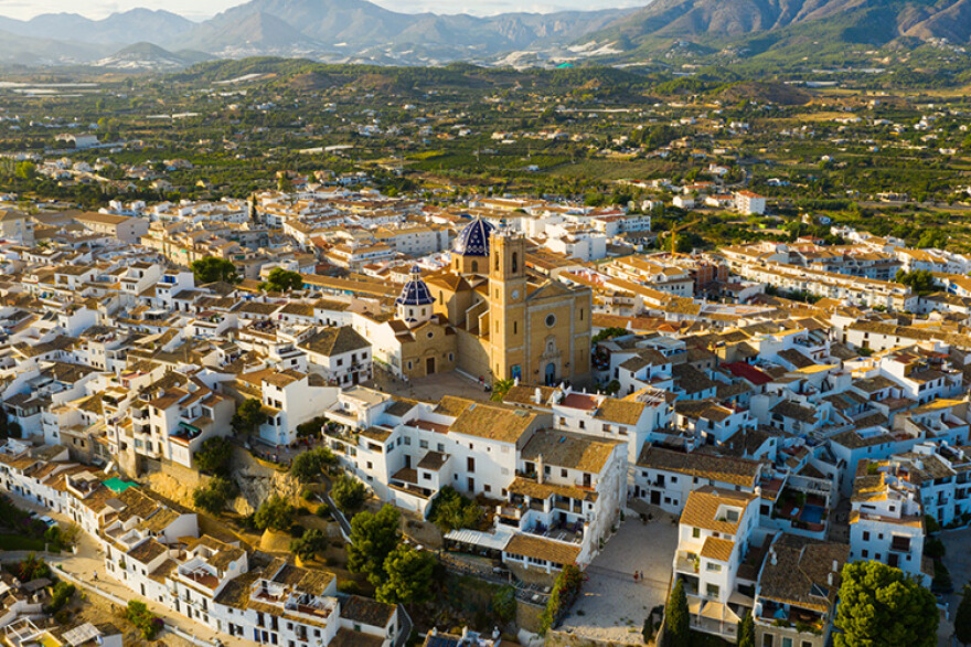 Altea stad, gamla stan